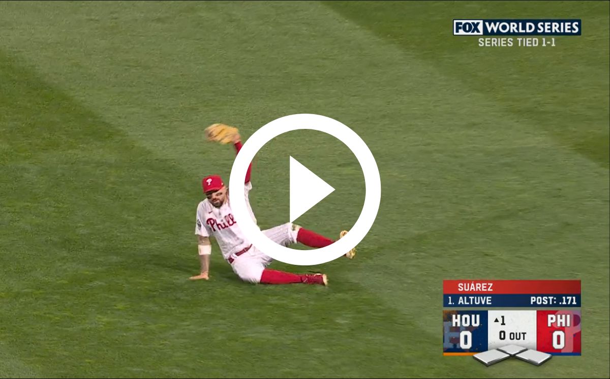 Serie Mundial 2022 El atrapadón con el que inició el Juego 3 (VIDEO