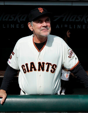Brucey Bochy ganó 3 anillos de Serie Mundial con Giants en 2010, 2012 y 2014. (AP)