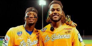 Ronald Acuña Jr. y Maikel García vuelven a la LVBP con Tiburones de La Guaira. (IG: Tiburonesbbc)