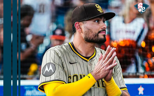 Tirso Ornelas antes de su debut en la MLB con San Diego. (IG: Padres)