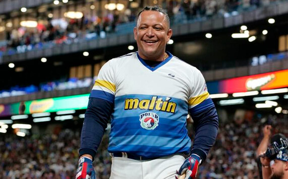 Miguel Cabrera durante el Festival del Jonrón Pepsi del año anterior. (X: monumental_sb)