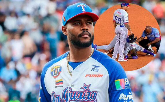 Maikel García sufrió la lesión en su noveno juego de la zafra con Tiburones. (Séptima Entrada)