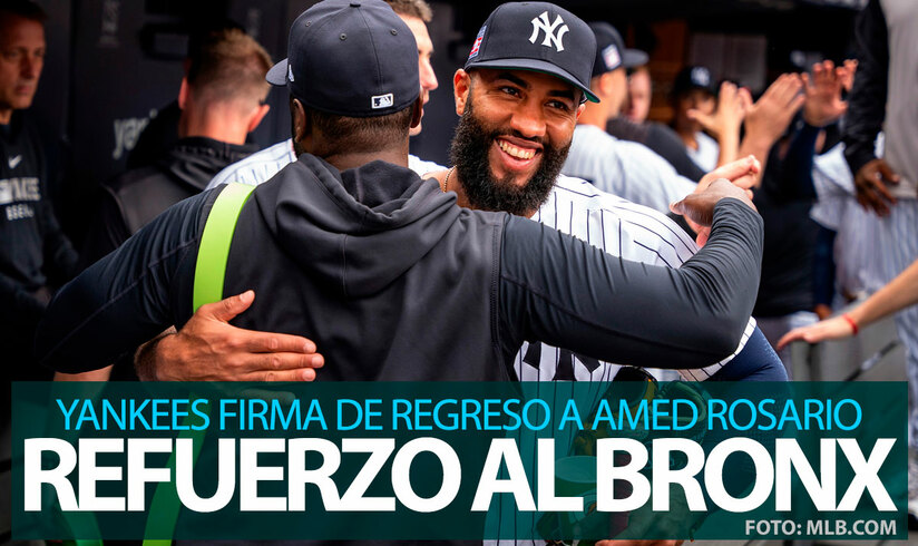 Yankees acuerda el regreso del utility Amed Rosario por 2.5 MDD