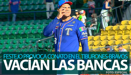 Festejo de Edgardo Henríquez vacía las bancas al finalizar el Tiburones vs. Bravos