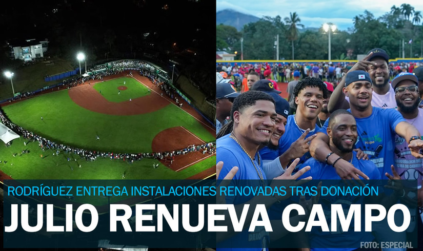Julio Rodríguez inaugura complejo de beisbol en Dominicana