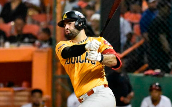 Las Águilas Cibaeñas podrían ser eliminadas del Round Robin LIDOM 2026 en la mesa. (Cortesía)