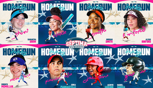 Las participantes en el Home Run Derby de la Liga Mexicana de Softbol