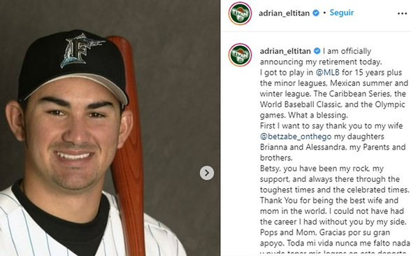 Adrián González anuncia su retiro