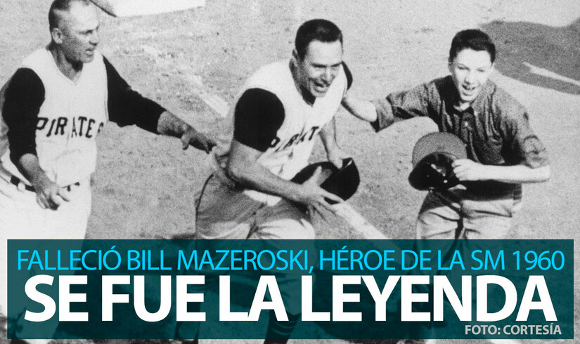 Luto en MLB: Falleció Bill Mazeroski, el mítico héroe de la Serie Mundial 1960