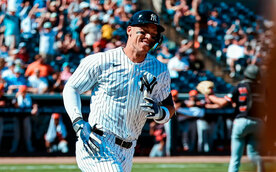 Aaron Judge despachó par de cuadrangulares en su debut de primavera 2026. (IG: Yankees)