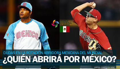 ¿Cuál será la rotación de México en el Clásico Mundial 2026?