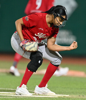Yilián Tornés, de Diablos Rojos Femenil, es también la líder activa de ponches en la LMS. (Cortesía)