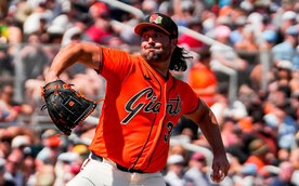 Robbie Ray lanzó las primeras 5.0 entradas de un juego casi perfecto para SF Giants. (FOTO: Especial)