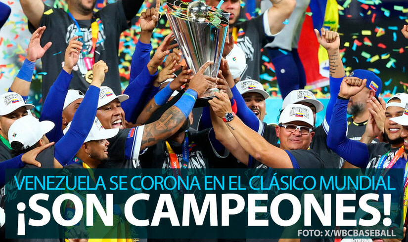 ¡Venezuela es campeón del Clásico Mundial de Béisbol 2026!