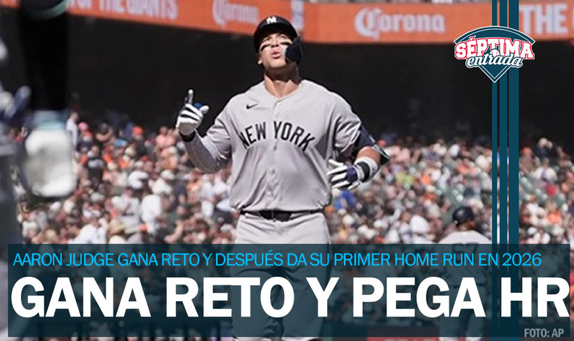 Reto ganado y HR... Aaron Judge gana reto y luego se la vuela