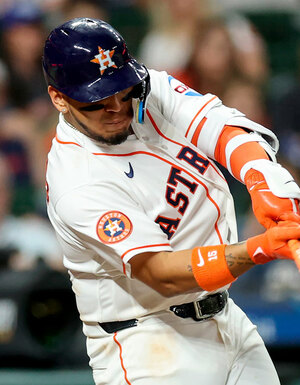 Isaac Paredes le dio a Astros una victoria en remontada sobre Angels (FOTO: MLB.com)