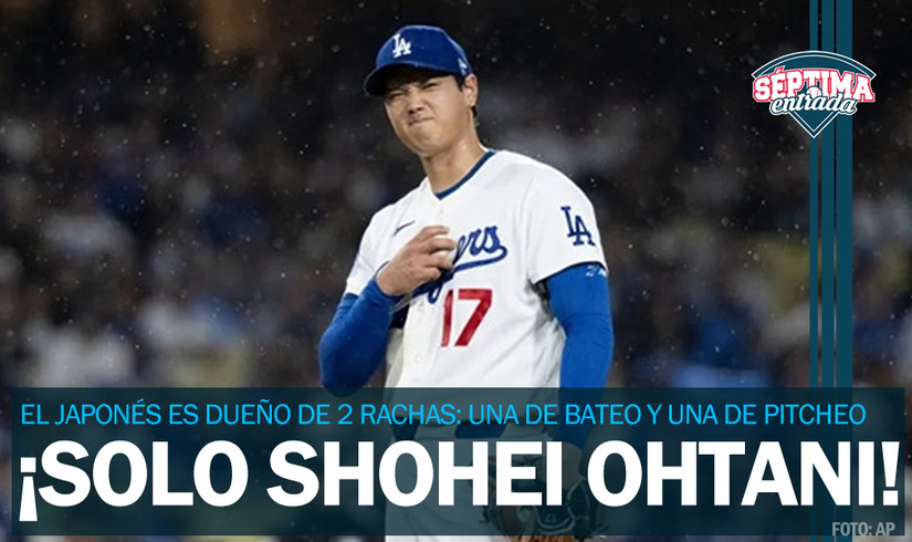 ¡Solo Ohtani! El japonés tiene dos rachas activas: en bateo y pitcheo