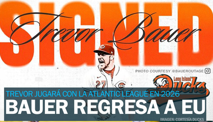 Trevor Bauer regresa a EU... firma con equipo de Liga Independiente