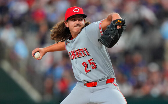 Rhett Lowder, el novato histórico de los Cincinnati Reds (FOTO: AP)