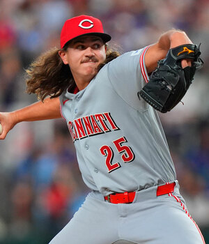 Rhett Lowder, el novato histórico de los Cincinnati Reds (FOTO: AP)