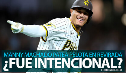 ¿Juego sucio? Manny Machado enciende polémica en MLB al patear una pelota en revirada