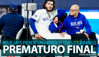 Blue Jays pierde a pitcher abridor el resto del año tras lanzar solo 2.1 entradas en MLB