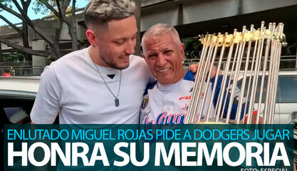 Miguel Rojas le pide a los Dodgers jugar tras el repentino fallecimiento de su papá