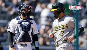 A´s coquetea con sin hit vs Yankees y les tira blanqueada en NY