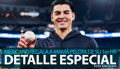 Brandon Valenzuela le regala a su mamá la pelota de su 1er jonrón en Grandes Ligas