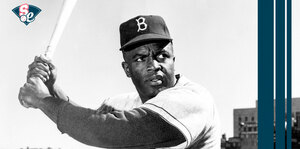 Jackie Robinson el día de su debut en las Grandes Ligas de Béisbol. (Foto: X/Dodgers)