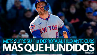 Mets sufre su 11a derrota en fila de forma agónica al desperdiciar blanqueada ante Cubs