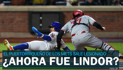Más malas noticias para Mets: Francisco Lindor sale lesionado
