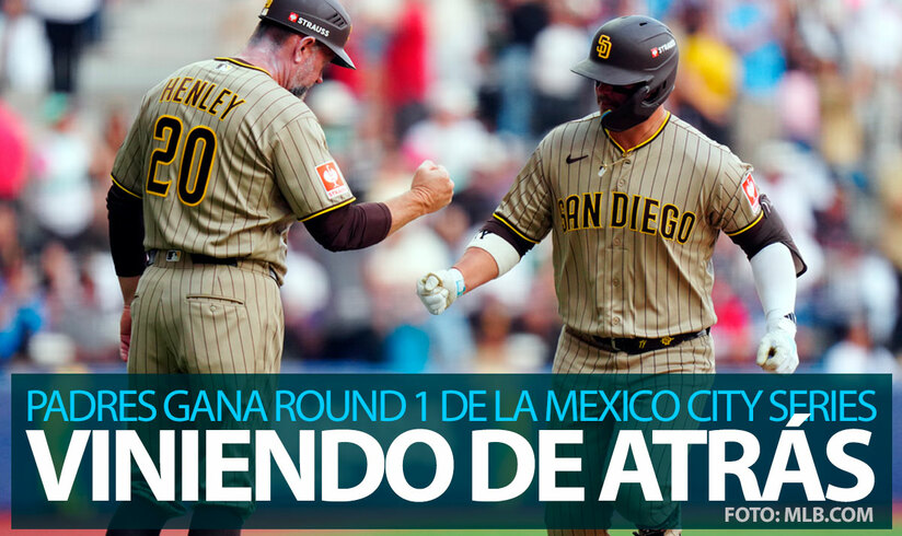 Padres viene de atrás y vence a D'Backs al iniciar la MLB Mexico City Series 2026