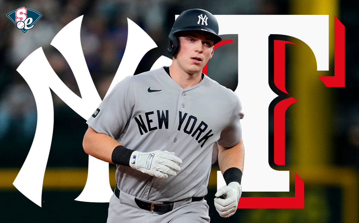 Yankees y Rangers en acción, con los Yankees liderando 2-0 en la serie