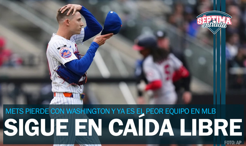 La caída sigue... Mets llega a 21 derrotas y es el peor equipo de MLB