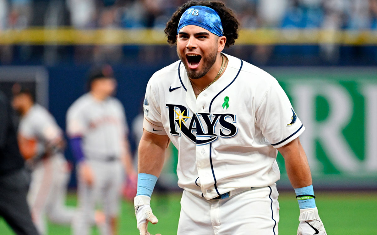 Jonathan Aranda deja en el terreno a los Giants con un sencillo en la décima y los Rays barren la serie