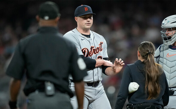 Tarik Skubal saldrá del roster de los Detroit Tigers para entrar a la lista de lesionados (FOTO: MLB.com)