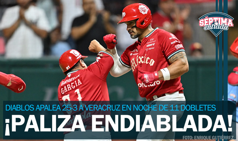 ¡Se enoja el Diablo! El México apalea 25-3 a Veracruz