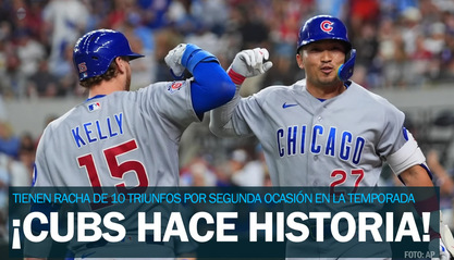 ¡Imparables! Los Cubs llegan a 10 triunfos al hilo