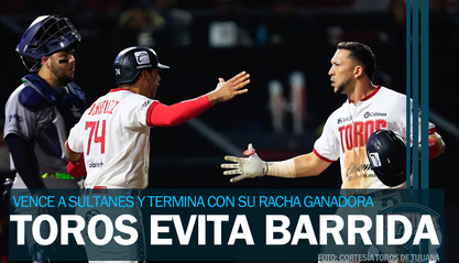 Toros evita barrida y detiene racha ganadora de Sultanes