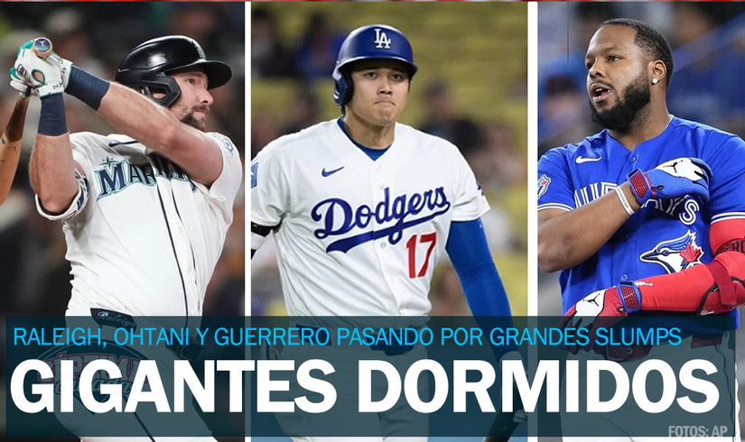 ¡3 gigantes dormidos! Raleigh, Ohtani y Vlad en grandes slumps