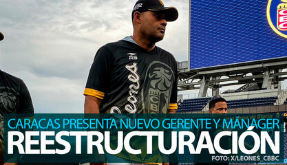Leones del Caracas estrena gerente con Robinson Chirinos y mánager con Lipso Nava