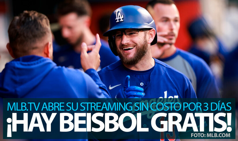 ¡Beisbol de Grandes Ligas gratis! MLB abre su plataforma de streaming sin costo
