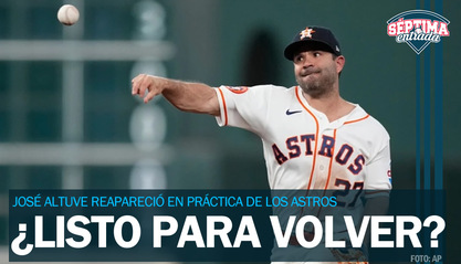 José Altuve reaparece... pero todavía no está listo para volver