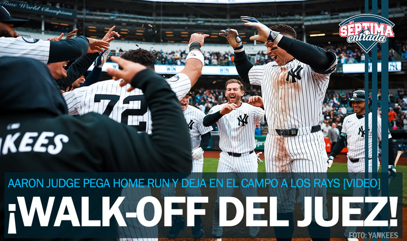 Aaron Judge pega HR de walk-off para vencer a Rays