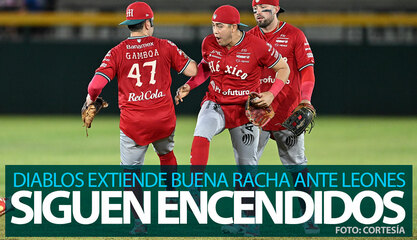 Diablos Rojos extiende su racha ganadora domando a Leones