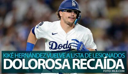 Kiké Hernández sufre dolorosa recaída y vuelve a la lista de lesionados tras solo 2 juegos