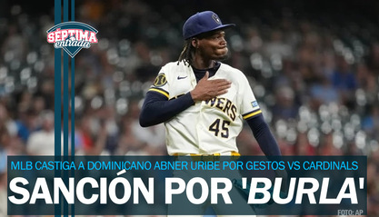 MLB suspende a dominicano Abner Uribe por gestos vs rival