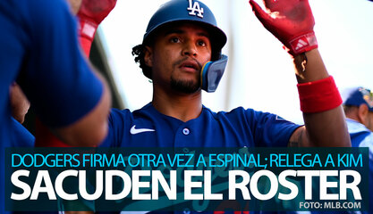 ¡Sacudida en el roster! Dodgers firman a Santiago Espinal y relegan a Hyeseong Kim