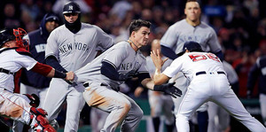 Imagen del último altercado entre Nueva York y Boston durante la temporada 2018. (Foto: @ABC7NY)